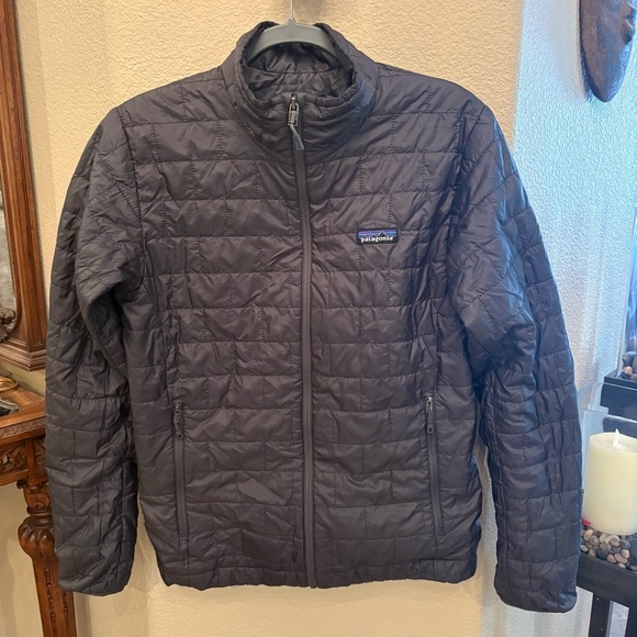 Patagonia Men Gray Nano Puff Zipped Jacket Size Small - Picture 1 of 9